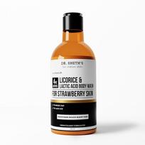 Dr. Sheths’ Licorice & Lactic Acid Body Wash For rough, bumpy & strawberry skin | Exfoliates & evens skin tone | 4% (Licorice Extract, Lactic Aci gray