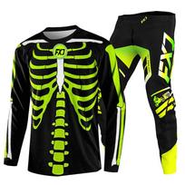 motokroso pavarų komplektas vaikams 4 5 6 7 8 9 10 11 12 13 metų Jaunimas vaikas Motociklas berniukas Mergaitė Jersey Pant Kits lenktyninis kostiumas Visureigis Enduro MX MTB XXL-28 yellow