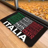 Italijos Vėliavos Stačiakampis Plotas Kilimas, Patriotiškas Italijos Trispalvis Grindų Kilimėlis, Neslystantis Plaunamas Kilimas Svetainei ir Virtuvei 50x80cm white