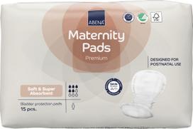 Abena Premium Nėščiųjų įklotai moterims Super absorbcija, Švelnūs vienkartiniai įklotai, Pralaidūs orui ir draugiški odai po gimdymo nuo šlapimo nelaikymo, Po menopauzės brown