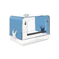 Papūgos Dušo Dėžutė Papūgos Vonia Maitinimo Padėklas Banguotiesiems Papūgėlėms, Kakadu, Meilės Paukšteliams Vonia Patalpoje mėlyna