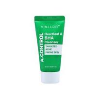 NINELESS - A-Control Heartleaf & BHA Cleanser Mini 25ml green