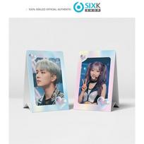 SIXKSHOP Double-Sided Photocard Stand Frame – K-POP Photo Holder 3EA 3EA gray