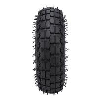 4.10 3.50 4 Tire and Wheel Puncture Proof Inner Outer Tube and Aluminum Alloy Rim for Hand Truck Wheelbarrow Dolly black