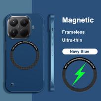 Luxury Original Shell Phone Case for Xiaomi 15T Pro 15TPro 5G Funda Magnetic Wireless Charging Hard PC Slim No Border Back Cover xiaomi 15T tamsiai mėlyna spalva