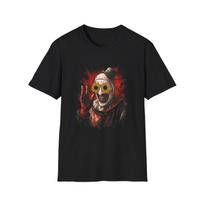 Terrifier Art the Clown Unisex T-Shirt, Horror Movie Tee, Scary Clown Shirt, L įvairiaspalvis