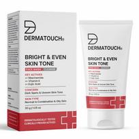 DERMATOUCH Veido prausiklis šviesiai ir lygaus atspalvio odai su niacinamidu, vitaminu E ir kojine rūgštimi | Dėmėms, pigmentacijai, tamsioms dėmėms ir netolygiam odos tonui | Aliejus Cont white
