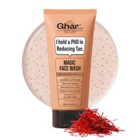 Ghar Soaps De-Tan veido prausiklis | Rudo įdegio mažinimui, odos skaistinimui ir spindesiui | Su santalmedžiu, šafranu, kokosų aliejumi ir ožkos pienu | Visų tipų odai