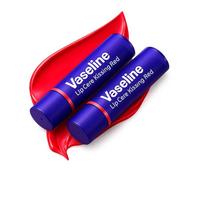 Vaseline Colour+Care Kissing Red Tinted Lip Balm Stick 3g (Pack of 2)