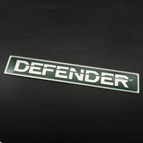 1X 3D aliuminio automobilio raidės lipdukai Defender RC 110 130 90 variklio dangčiui Pakeisti emblemos ženklelio priedai Stilius lzkpf00 gray