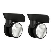 2 Pieces Luggage Replacement Wheels Repair Trolley Travel Case Easy to Install Suitcase Accessory mėlyna