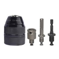 4 vnt. 2-13 mm 1/2-20UN sriegio grąžto griebtuvo adapteris SDS-Plus adapteris sukamajam plaktukui / smūginiam gręžtuvui 1