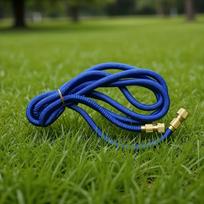 1pc Extensible Extension Hose Garden Irrigation Pipe TPE Car Wash Magic Hose Copper-Plated Garden Hose Gardening Accessories blue