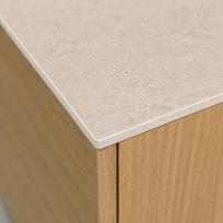 HPL countertop for a 90cm cabinet 91x45cm Babylon Slate with holes