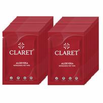 Claret Refreshing and Cleansing Wet Wipes (Pack Of 50) for Women Men Daily Use | Wet Tissue For Face Cleaning | Face Wipes For Travelling | PH Balan brown