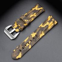 Silicone Watch Strap 20mm 22mm 24mm 26mm Camouflage Rubber for Panerai Bracelet Waterproof Sport Universal Wristband Accessories 20mm