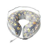 Adjustable Recovery Collar Promote Healing and Comfort for Cats in Post Surgery S pilka spalva