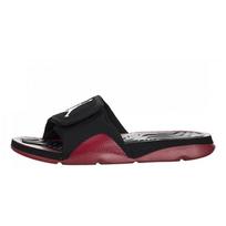 Air Jordan Hydro 4 Black Red Velcro Sports Slippers 705163-001 49.5 black