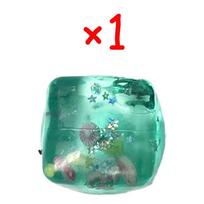 Blue Cubes Sea Squishy Fidget Toy Super Soft Transparent Star shell Squeeze Toy Ocean Sensory Anti-stress Toy Girl Gifts blue