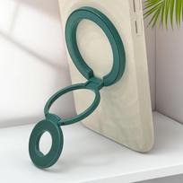 Double Ring MagSafe Magnetic Phone Holder: Strong, Multi-functional Finger Ring Stand gray