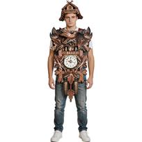 Kukuojančio laikrodžio juokingas Cos kostiumas, Vokiško Juodojo Miško laikrodžio 3D spausdinimo kostiumas Helovino pasirodymų kostiumas Adult one size fits all brown