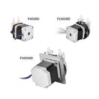 PENGPU High Precision Mini Peristaltic Pump Stepper Motor 0-600mLPM Speed Regulation BPT Pipe Water Pump With Long Lifetime P40SMDBPT1 white
