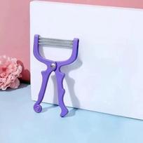 1Pc Smooth Skin Facial Hair Removal Device Elastic Lip and Eyebrow Hair Removal Device Handheld Facial Hair Removal Device Gentl violetinė