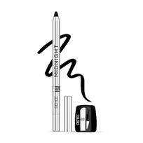 RENEE Midnight Kohl Kajal Pencil | Waterproof, Smudgeproof With Sharpener | 24 Hours Long Stay | Darkest Black | One Swipe Application | Vitamin E, black