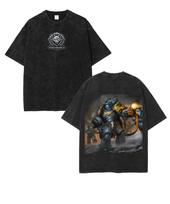 Warhammer 40K Kosminiai Vilkai Kosminis Jūreivis Anime Grafinis Unisex Marškinėliai L black