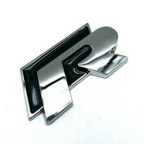 3D R raidės metalinė automobilio lipdukas Golfui - Sportinio stiliaus Rline Sticker sidabras/juoda