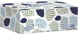 SELPAK Facial Tissue Box Mini 3 Ply, 70 Count
