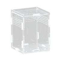 Acrylic Reptiles Habitat Cage Jumping Spiders Terrarium With Ventilation Holes For Easy Pet Observation And Space Saving 8X7X10 vertical white
