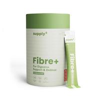 Supply6 Skaidulos+ Virškinimo palaikymas ir Pūtimą mažinanti sveikatos miltelių formulė | Prebiotikų ir tirpių skaidulų maisto papildas, Žarnyno sveikatai ir pūtimui malšinti | Be pridėtinio cukraus,