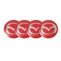 56mm 65mm Car Wheel Center Hub Caps Sticker for Mazda MS 3 6 GH Atenza CX5 CX5 CX3 CX9 RX7 RX8 Axela Auto Exterior Accessories 65MM black