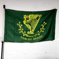 Airijos vėliava Airiška arfa Erin Go Bragh - 90x150cm Poliesterio vėliava, Lauko dekoras, Atspari blukimui, Vandeniui atspari, Aukščiausios kokybės 60 x 90cm