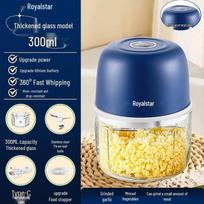 Electric Garlic Masher & Food Processor gray