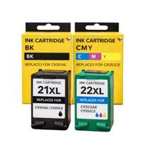Cartouches d'encre - SHOP-STORY - HP 21XL/22XL compatibles - Pack 2 (1N+1C) - Haute capacité XL - Plug & Play
