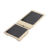 Ankle Strengthener Exerciser Single Foot Balance Board NonSlip Wood Wobble Board Postures Corrector Easy to Use 1 beige
