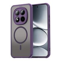Magnetic Wireless Charging Matte Case For Xiaomi Redmi Note 15 Pro Pro+ 5G Note15 4G Cover Frosted Protective Shell Fundas Coque Redmi Note 15 4G violetinė