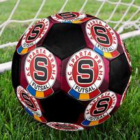 AC Sparta Praha Soccer Ball Size 5 Colorful Machine Stitched PVC Competition Ready Durable High-Bounce white
