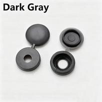 100pcs Screw Cover Cap Plastic One-piece Screw Cap Cover Nail Nuts Bolts Decorative Cover Screw Folding Covers (dark gray,100pcs) tamsiai pilka spalva