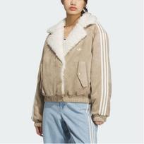 Adidas Originals RETRO pūkinė striukė moteriška Šešėlio chaki ruda JL8439 M/36 beige