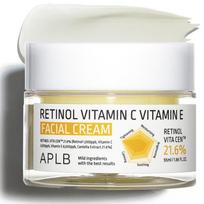 APLB Retinol Vitamin C Vitamin E Facial Cream 55ml - Brightening Nourishing, Korean 55ml white