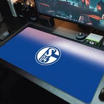 FC Schalke 04 Pelės kilimėlis Didelė žaidimų stalo pagalvėlė Neslystantis Nešiojamojo kompiuterio Planšetinio kompiuterio Didelis pelės kilimėlis XXL kilimėlis Mini PC žaidimų kilimėlis Su užrakinamu kraštu_XIA 30cmx80cm(11.8x31.5inch)