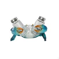 Seasoning and Pepper Holder Sturdy Construction Turtle Shaker gray