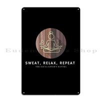 Sauna Lover Sauna Master Metal Signs Party Garage Club Garage Printed Wall Mural Tin Sign Poster 20x30cm（7.8x11.8inch） gray