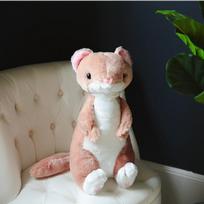 50cm lilelike Plush Toys Ferret Stuffed Soft Cartoon Animal Doll Christmas Present Kids 50cm gray