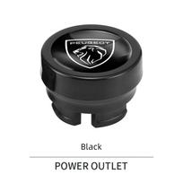 Car Sticker 2025 Hot Car Cigarette Lighter Protective Cover Dust Plug Interior accessories For Peugeot 208 308 207 107 508 2008 blue