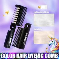12-Color Temporary Hair Chalk Comb – Foldable, Vibrant Pastel & Neon Hair Coloring Kit for Highlights, Parties & Festivals Normal specifications pink