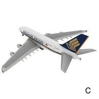 For Airbus A380 1:300 Paper Craft Model 3D DIY High Precision Color Print Dutch Cardboard black